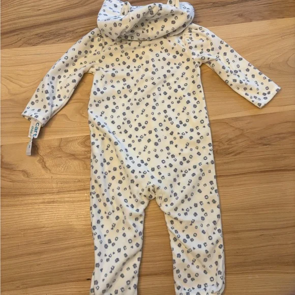 Cheetah pattern sleeper with hood - Picture 6 of 8